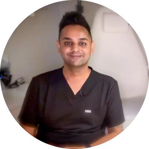 Portrait of Amish Patel, owner of Intrigue Cosmetic Clinic