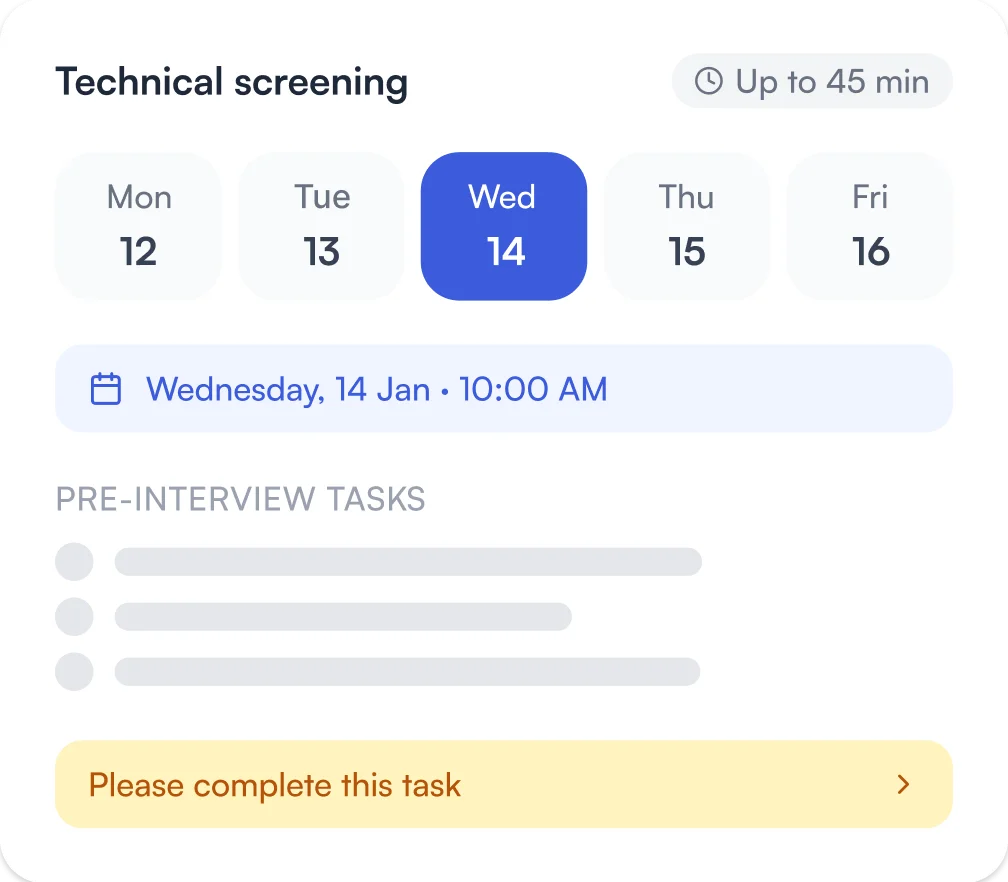 Technical screening