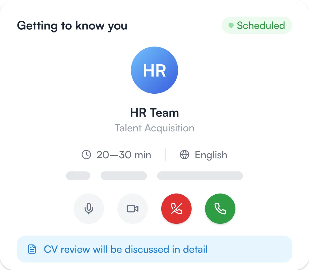Phone interview