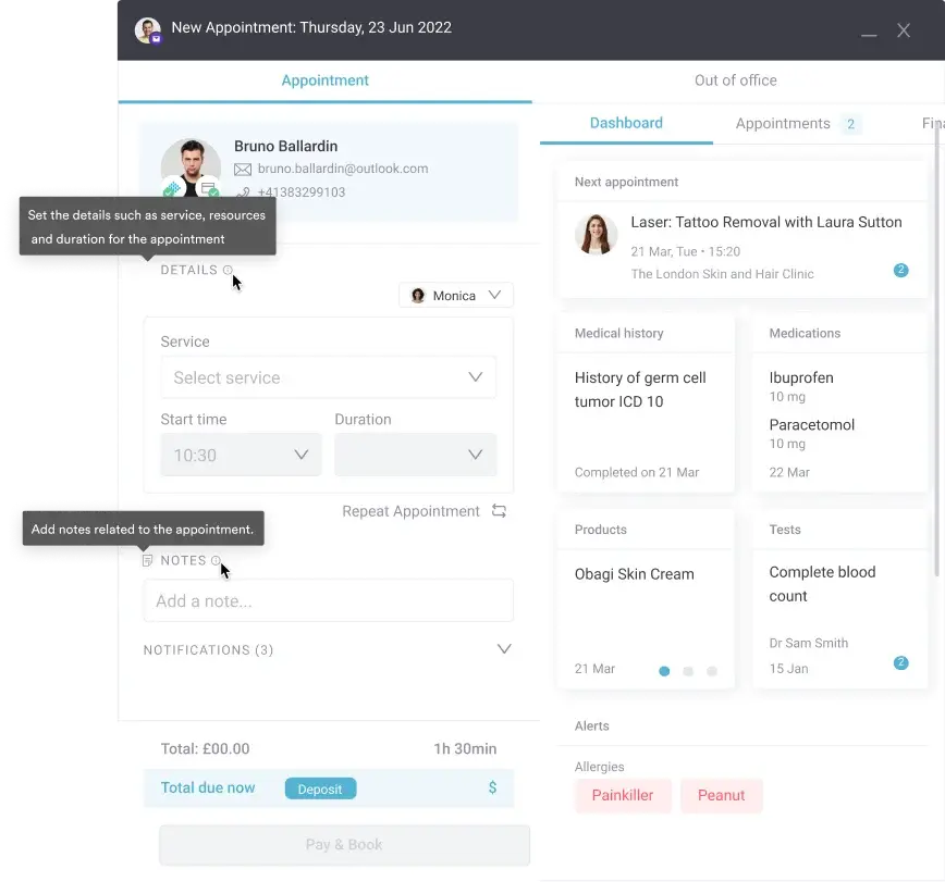 All-in-one scheduling & CRM