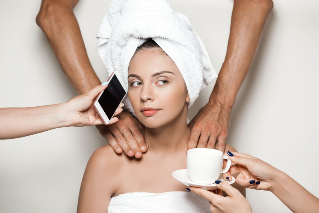Practitioner in a modern med spa treatment room