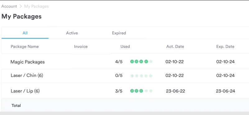 Image showing how you can monitor packages from Pabau