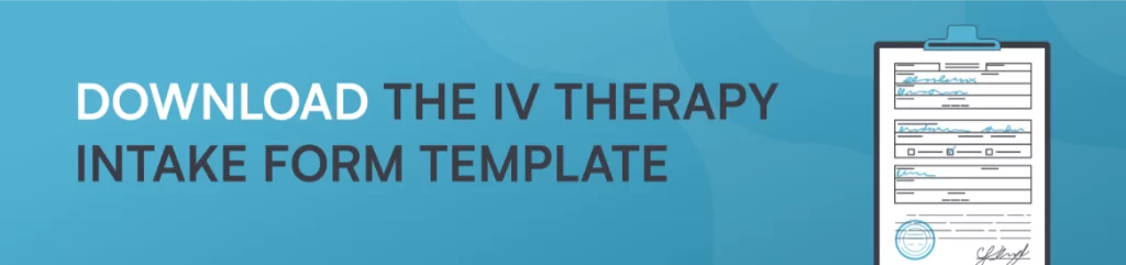 Download IV therapy intake form template