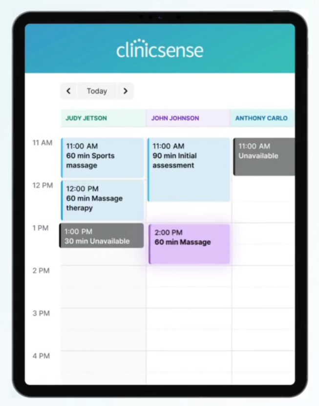 ClinicSense scheduling