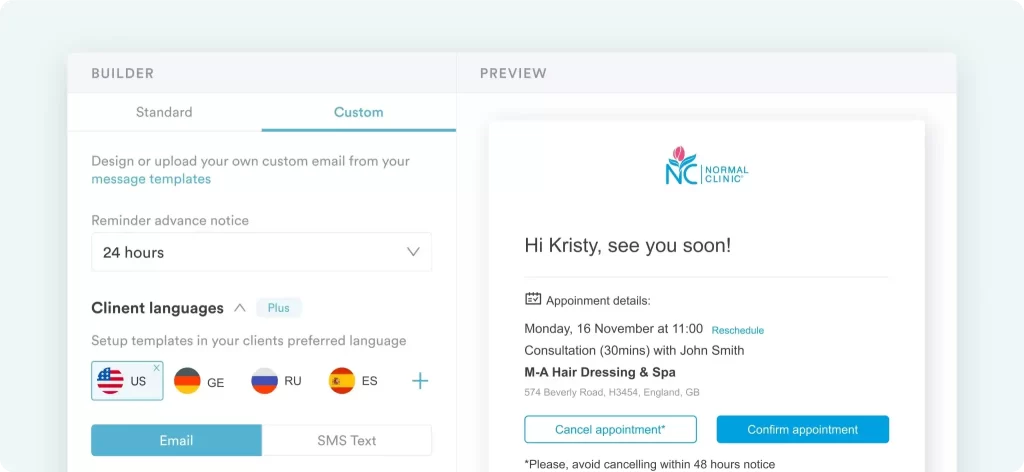 Appointment reminders