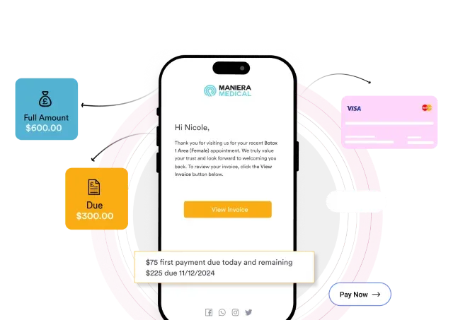 Payments and online booking in Pabau