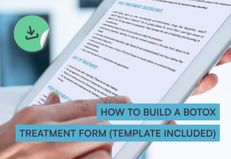 How to build a Botox treatment form (template included)