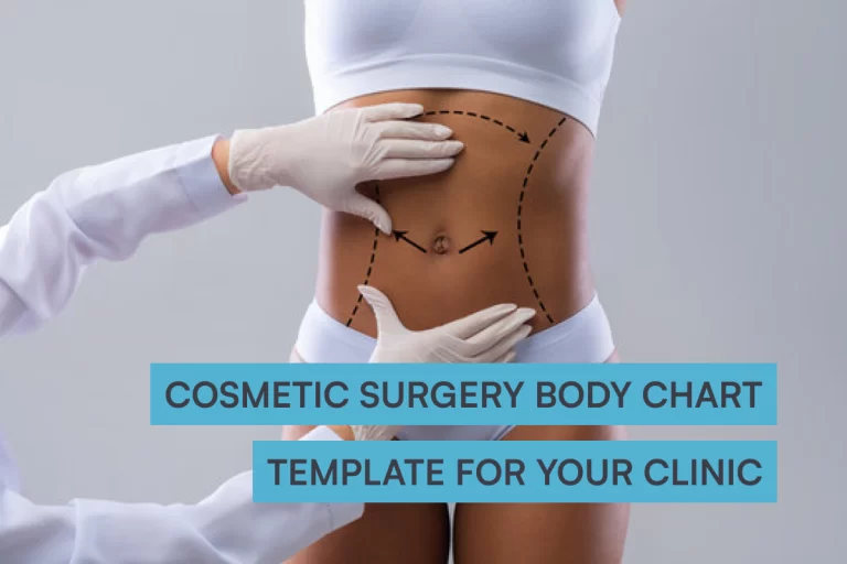 Cosmetic surgery body chart template for your clinic