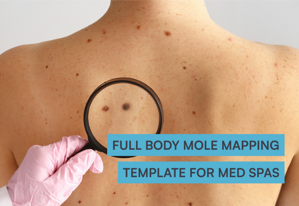 Full body mole mapping template for med spas