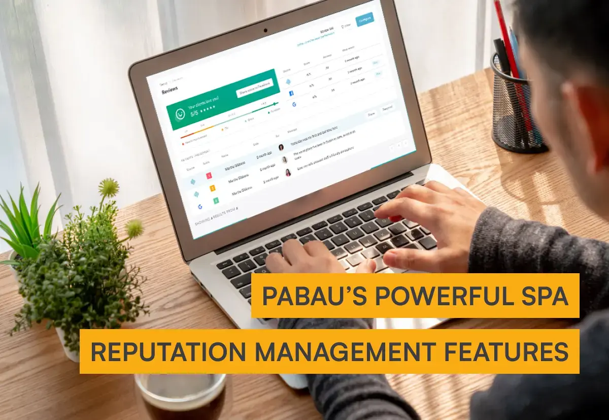 Pabau’s spa reputation management features