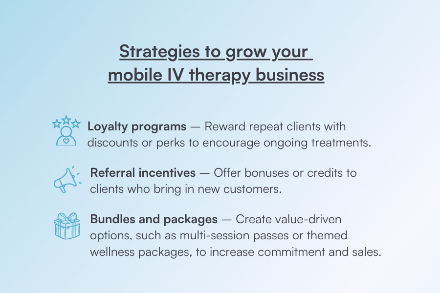 Strategies to grow your mobile IV therapy business