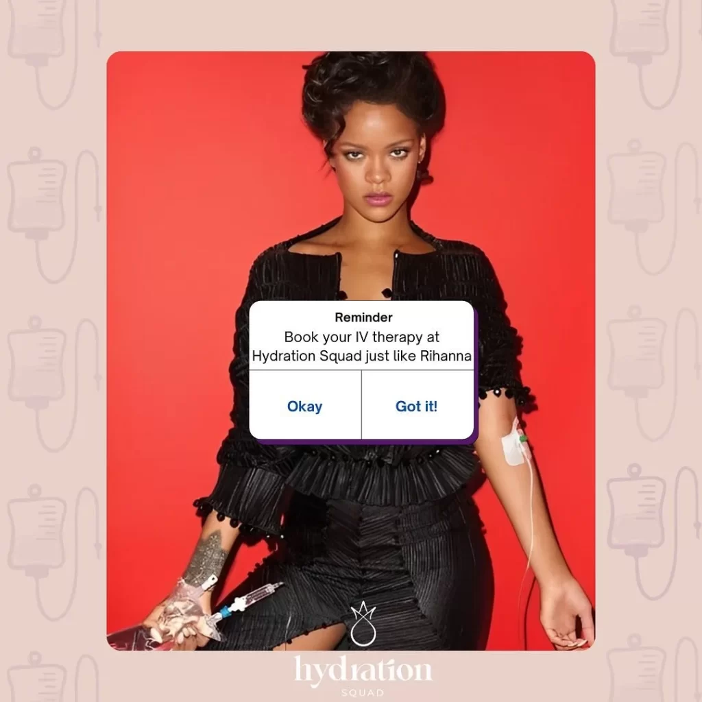 IV therapy social media