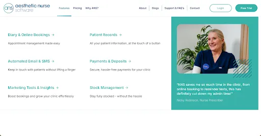 Aesthetic Nurse Software (ANS)