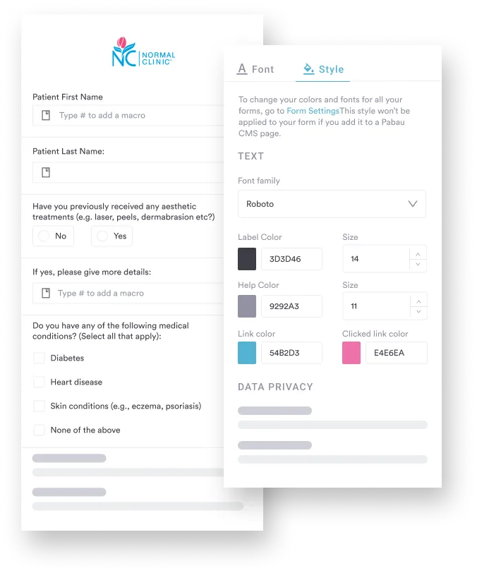 Feature consideration 4 - Customizable forms