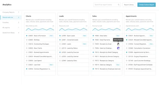 Feature consideration 4 - Reporting and business insights