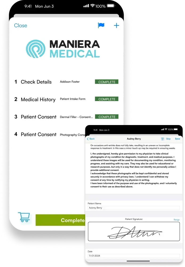 Full client journey in Pabau