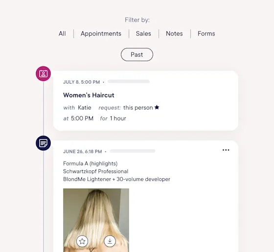 Mangomint client management