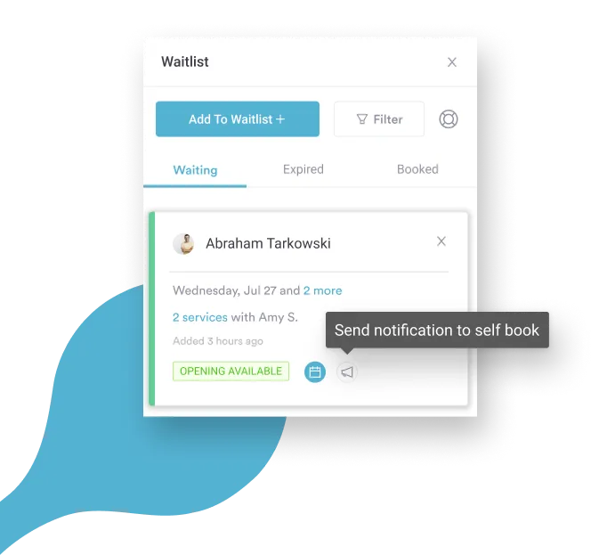 Online Booking & waitlist