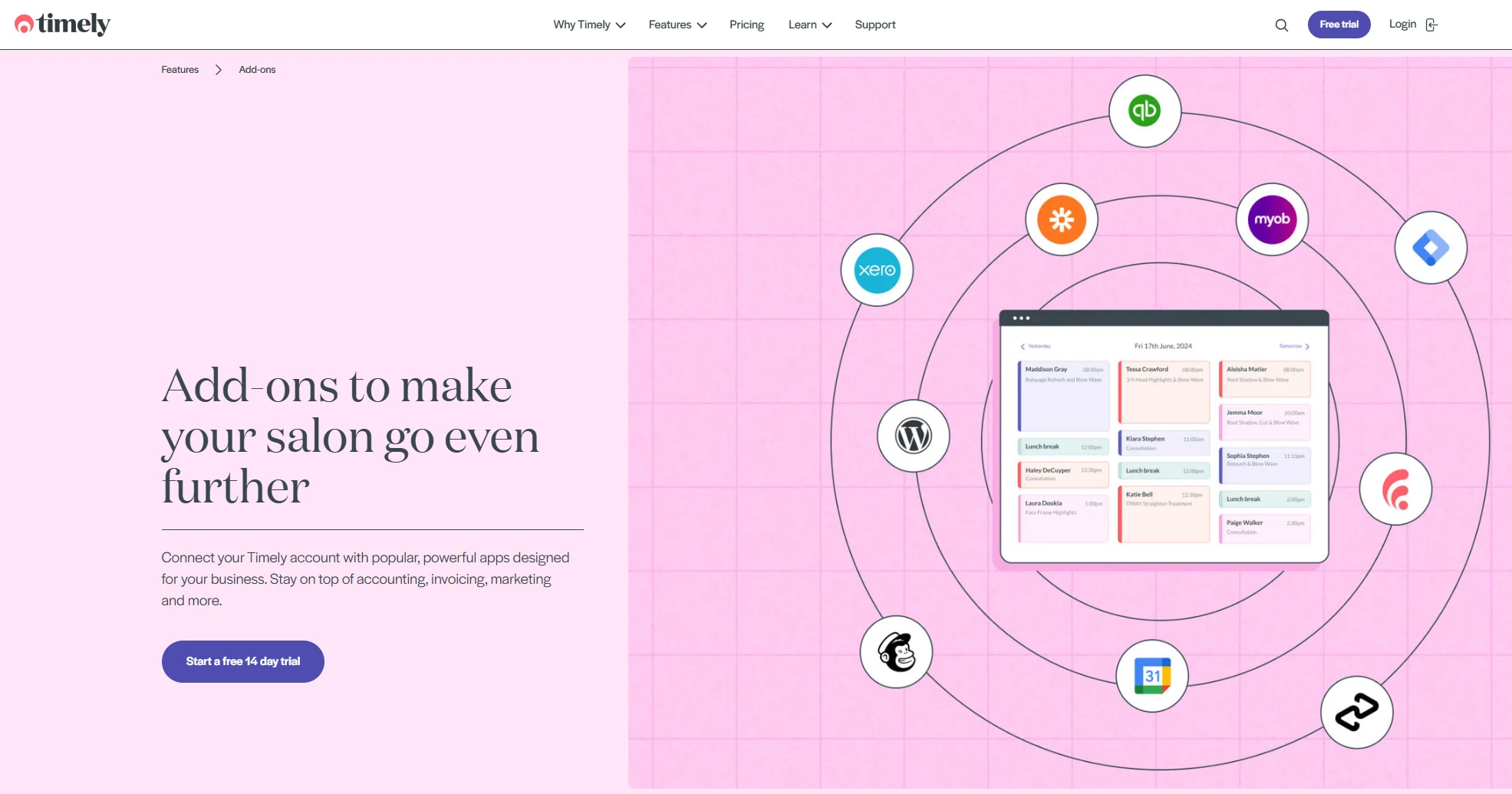 Timely integrations