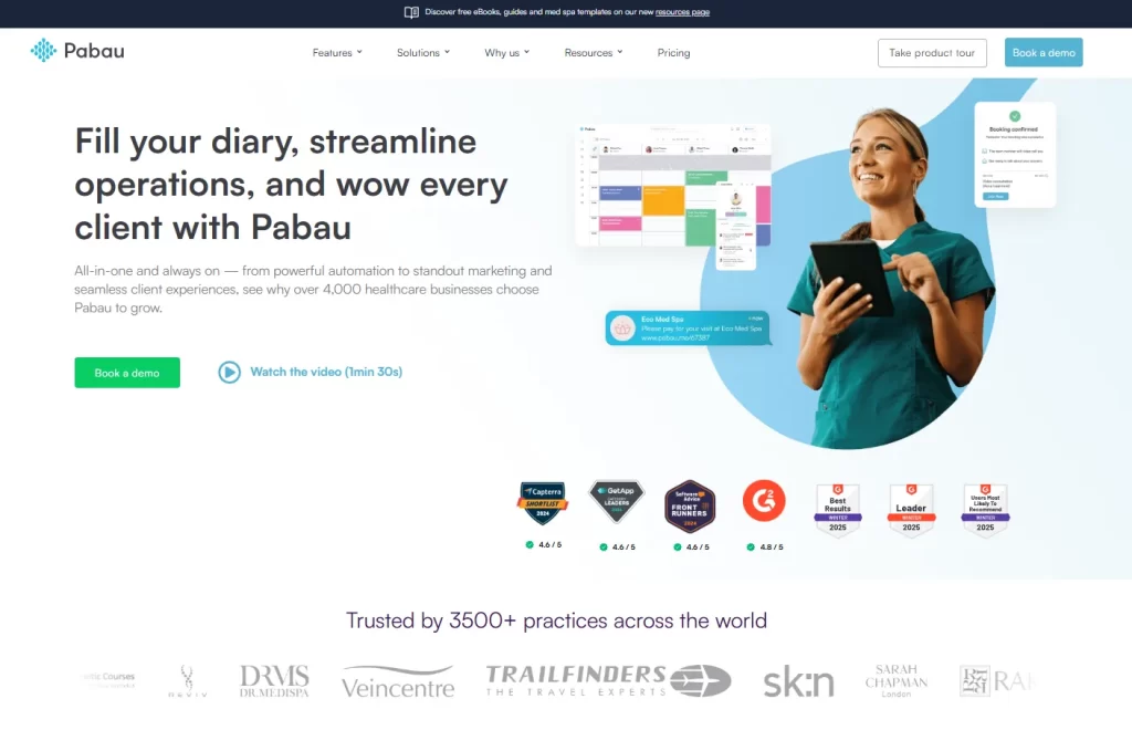 pabau homepage