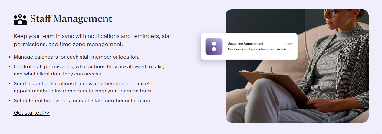 Acuity Scheduling Staff Management