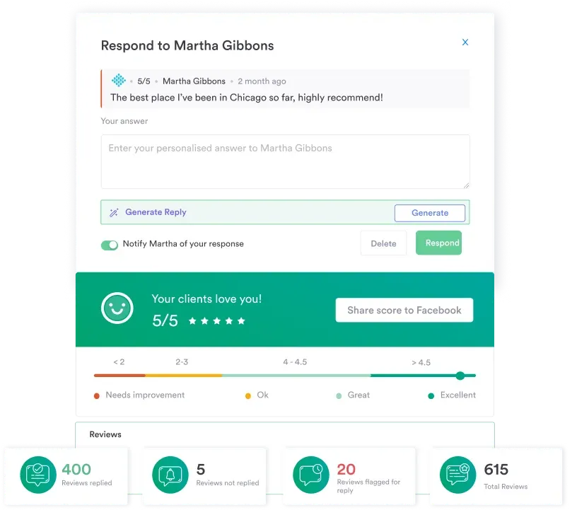 Feedback and review management