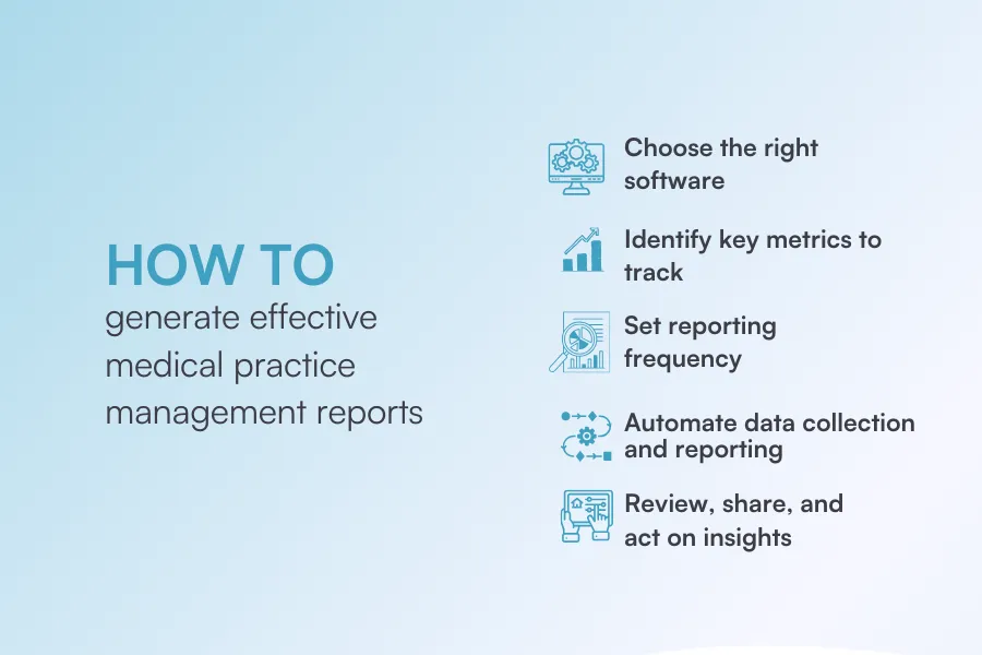 How to generate medical practice management reports