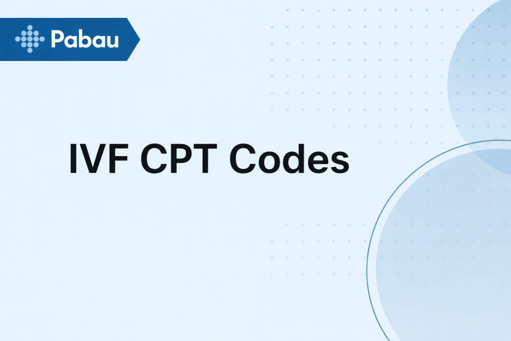 IVF CPT codes guide for fertility clinics