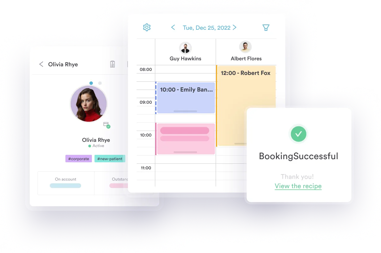 Pabau booking features