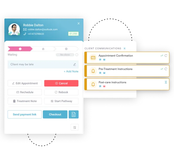 Patient communication and journey in Pabau