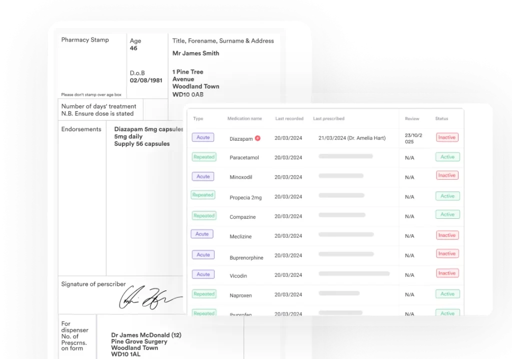 Prescriptions in Pabau