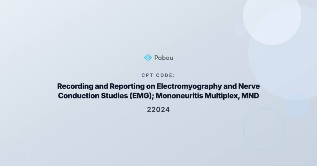 Ccsd Code 22024 Recording And Reporting On Electromyography And Nerve Conduction Studies Emg Mononeuritis Multiplex Mnd Ahc Multiple Muscle Monitoring Eg Torticollis Myaesthenia Gravis Sfemg