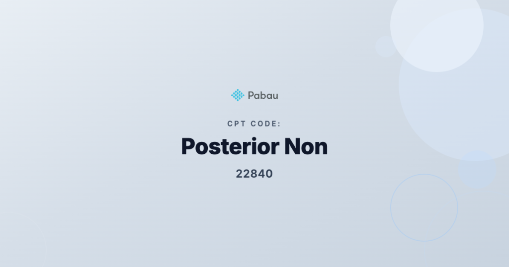 Cpt Code 22840