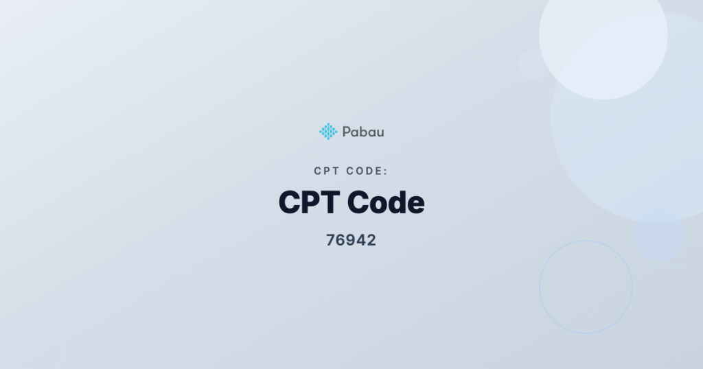 Cpt Code 76942