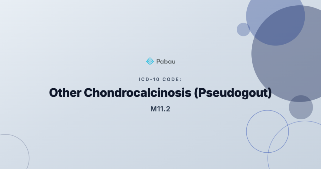 Icd 10 Cm Pseudogout