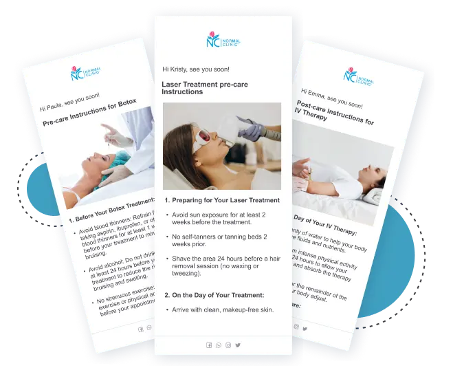 Customize instructions for every service