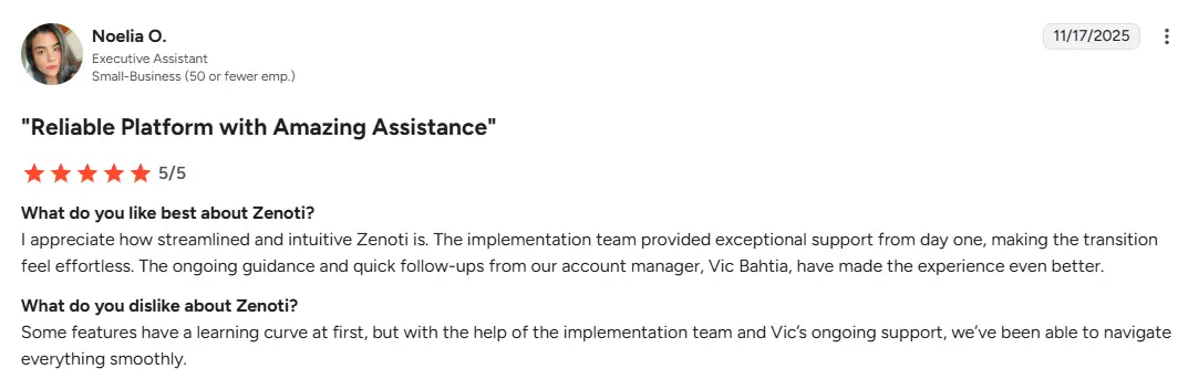 Zenoti customer support