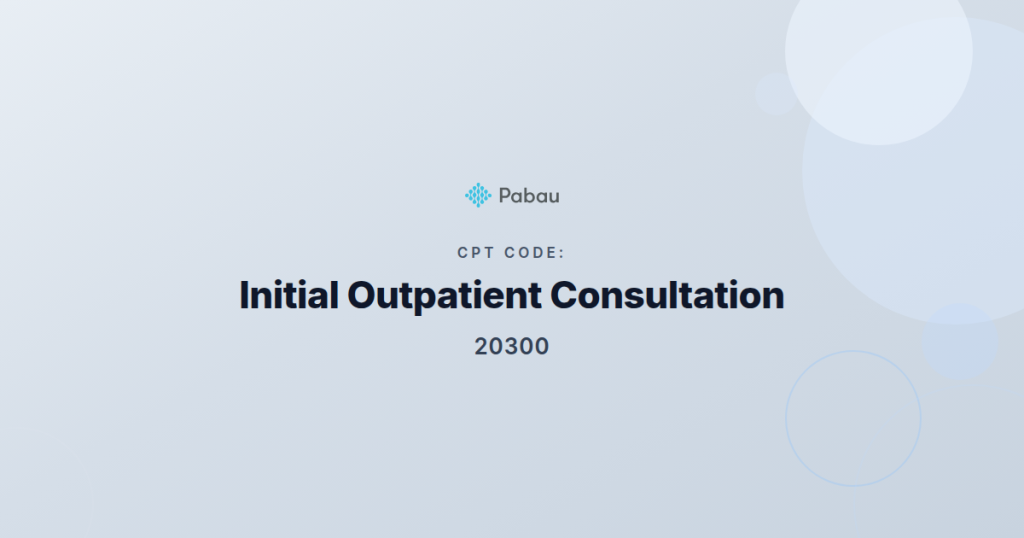 Ccsd Code 20300 Initial Outpatient Consultation Face To Face