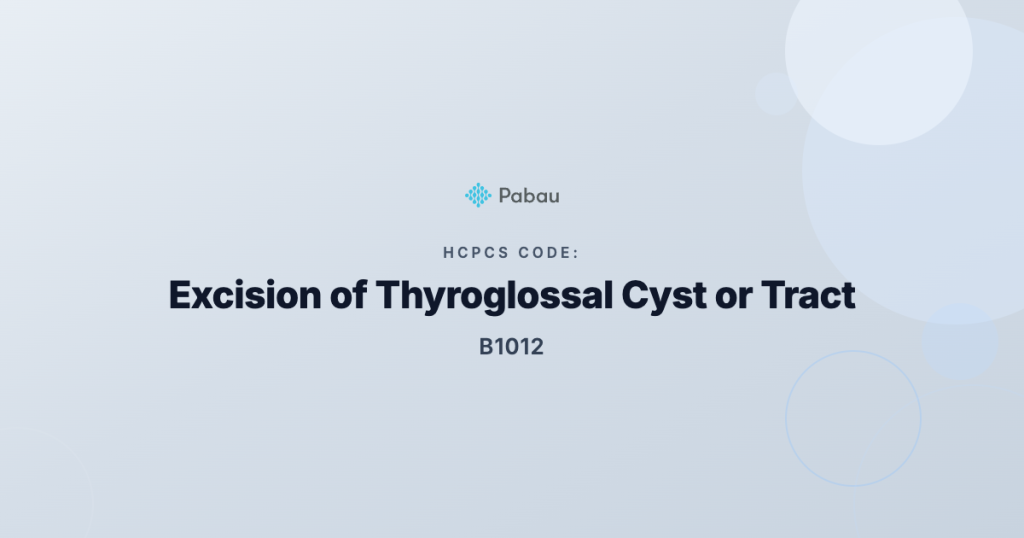 Ccsd Code B1012 Excision Of Thyroglossal Cysttract