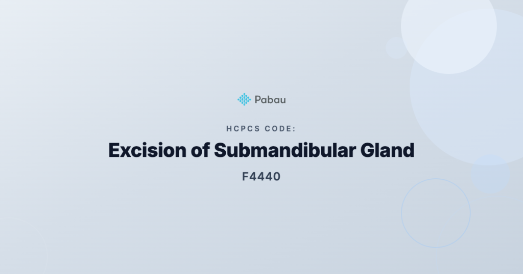 Ccsd Code F4440 Excision Of Submandibular Gland