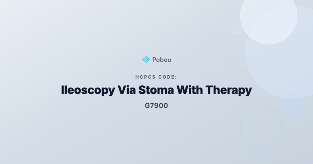 Ccsd Code G7900 Ileoscopy Via Stoma With Therapy