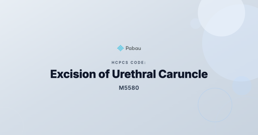 Ccsd Code M5580 Excision Of Urethral Caruncle