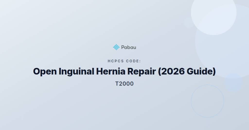 Ccsd Code T2000 Open Inguinal Hernia Repair