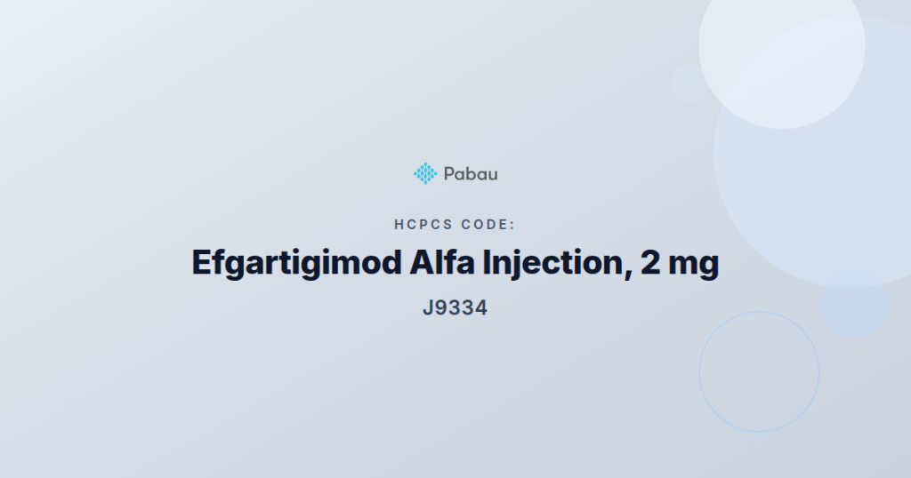 Hcpcs Code J9334 Efgartigimod Alfa Injection