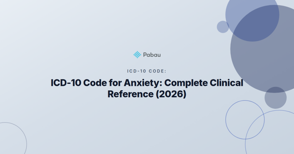 Icd 10 Cm Anxiety