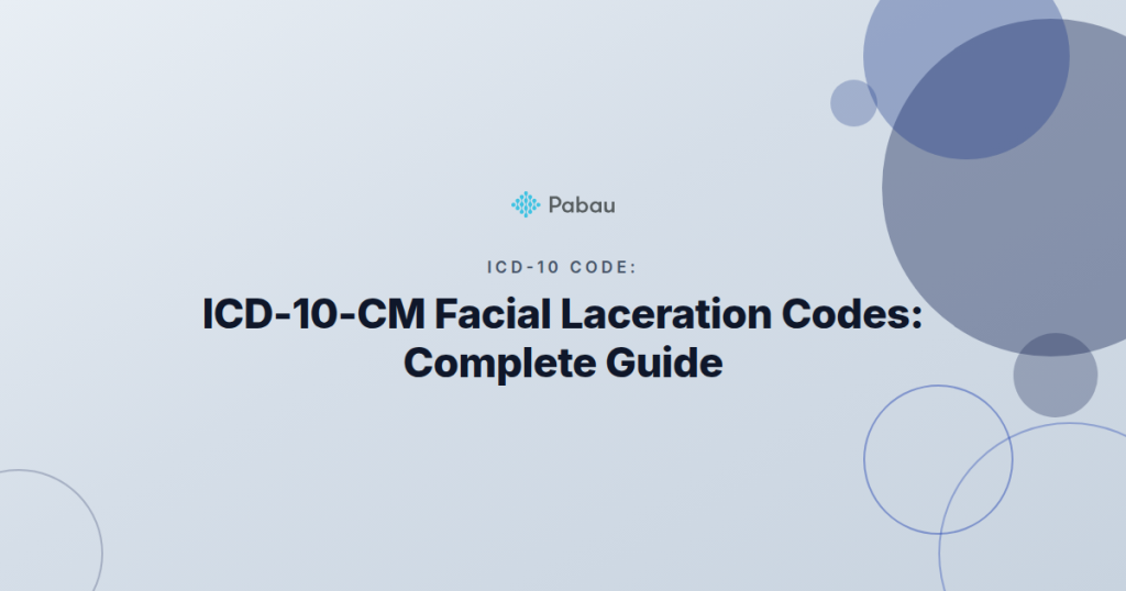 Icd 10 Cm Facial Laceration