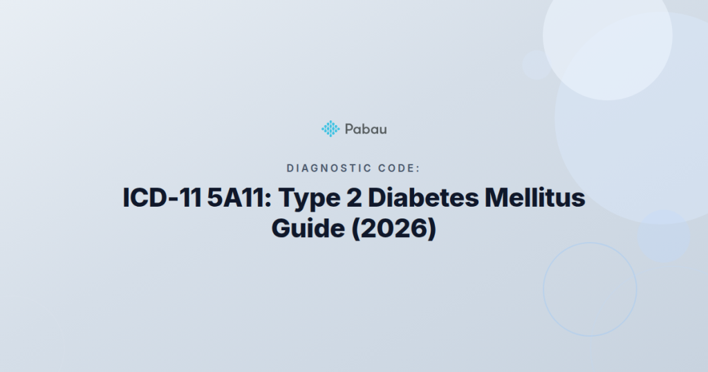 Icd 11 5a11 Type 2 Diabetes Mellitus Frequently Used In Chronic Disease Management