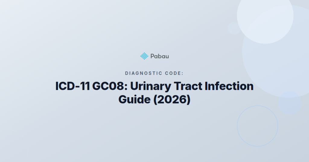 Icd 11 Gc08 Urinary Tract Infection Guide 2026