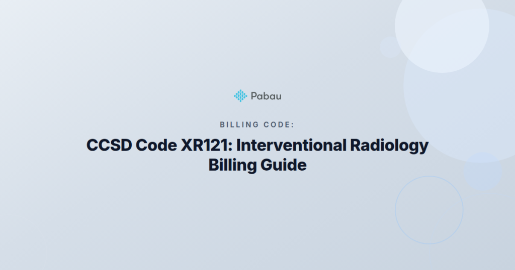 Ccsd Code Xr121