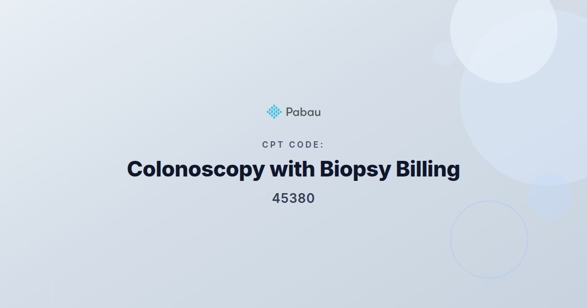 「RT-111297 CPT Code 45380: Understand Colonoscopy Billing
